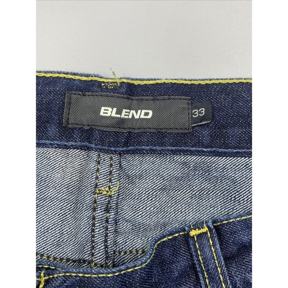 Blend Jeans 33X32 Blue Denim Straight Zip Fly Cotton - Picture 4 of 9